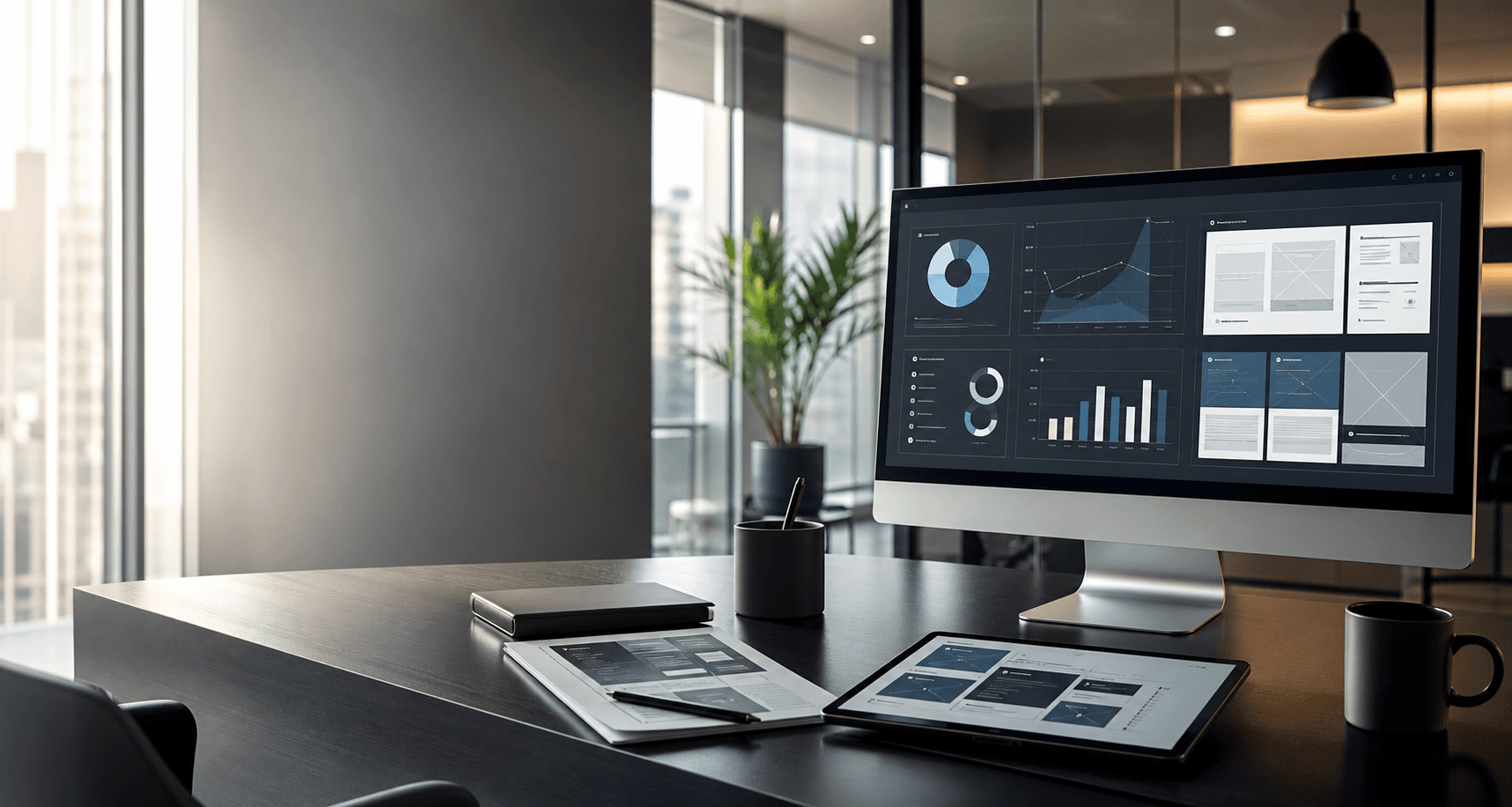 Web sitesi dönüşüm ve performans dashboard ekranı